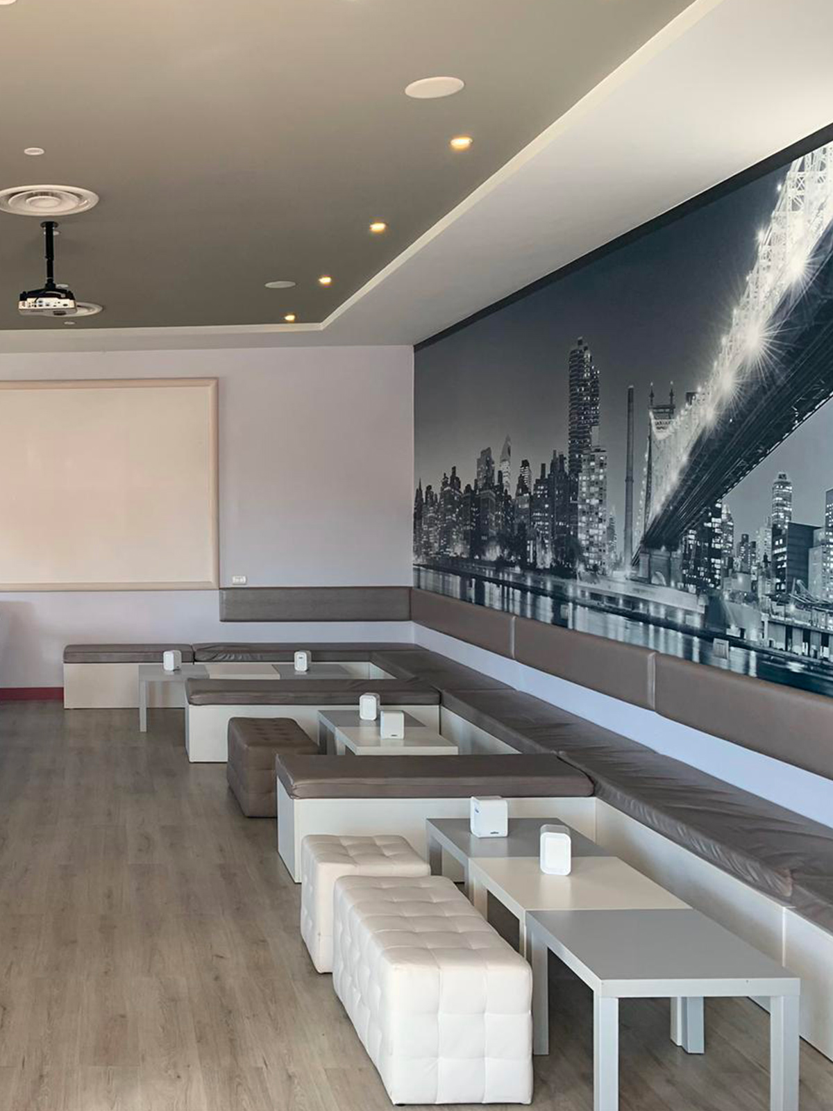 Aspesi Cafe lounge seating area